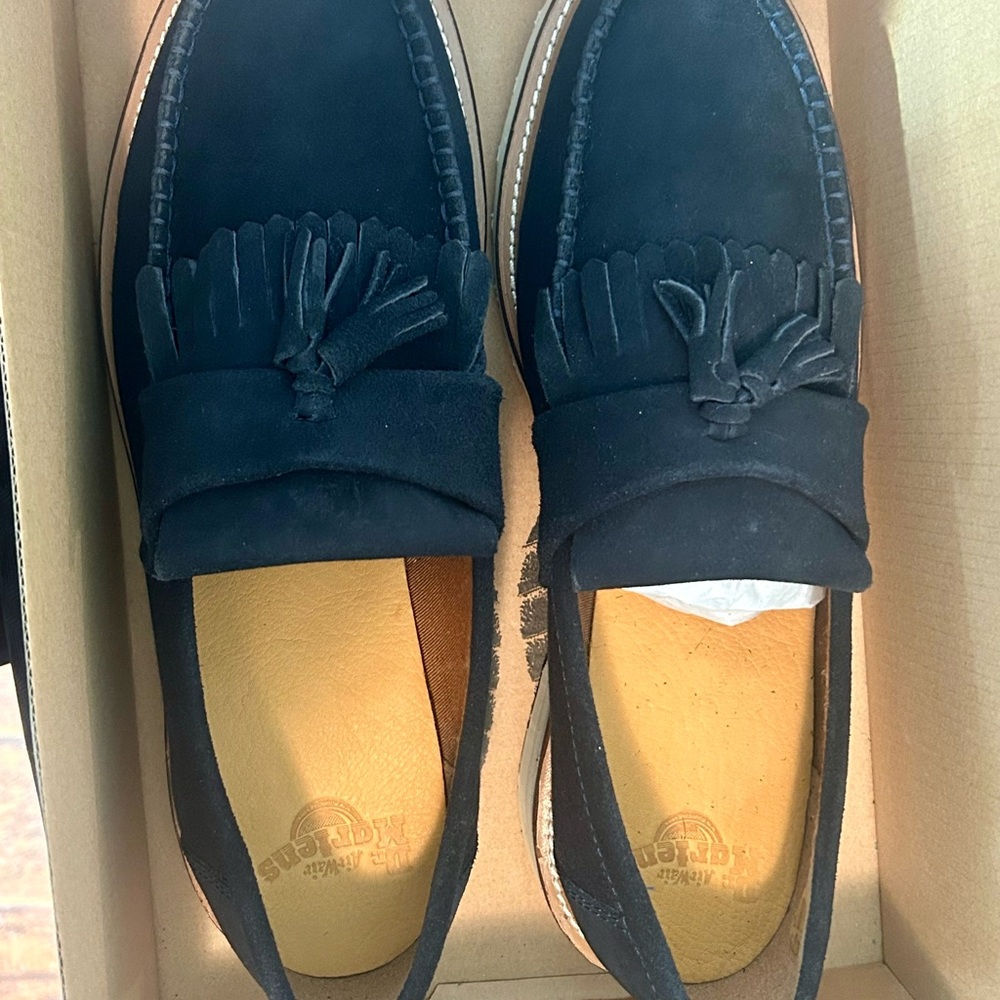 Blue Loafers with Tassels